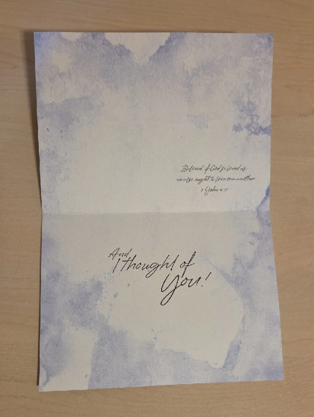 Thinking of You Card with White Envelope by Ellie Colton - Picture 3 of 3